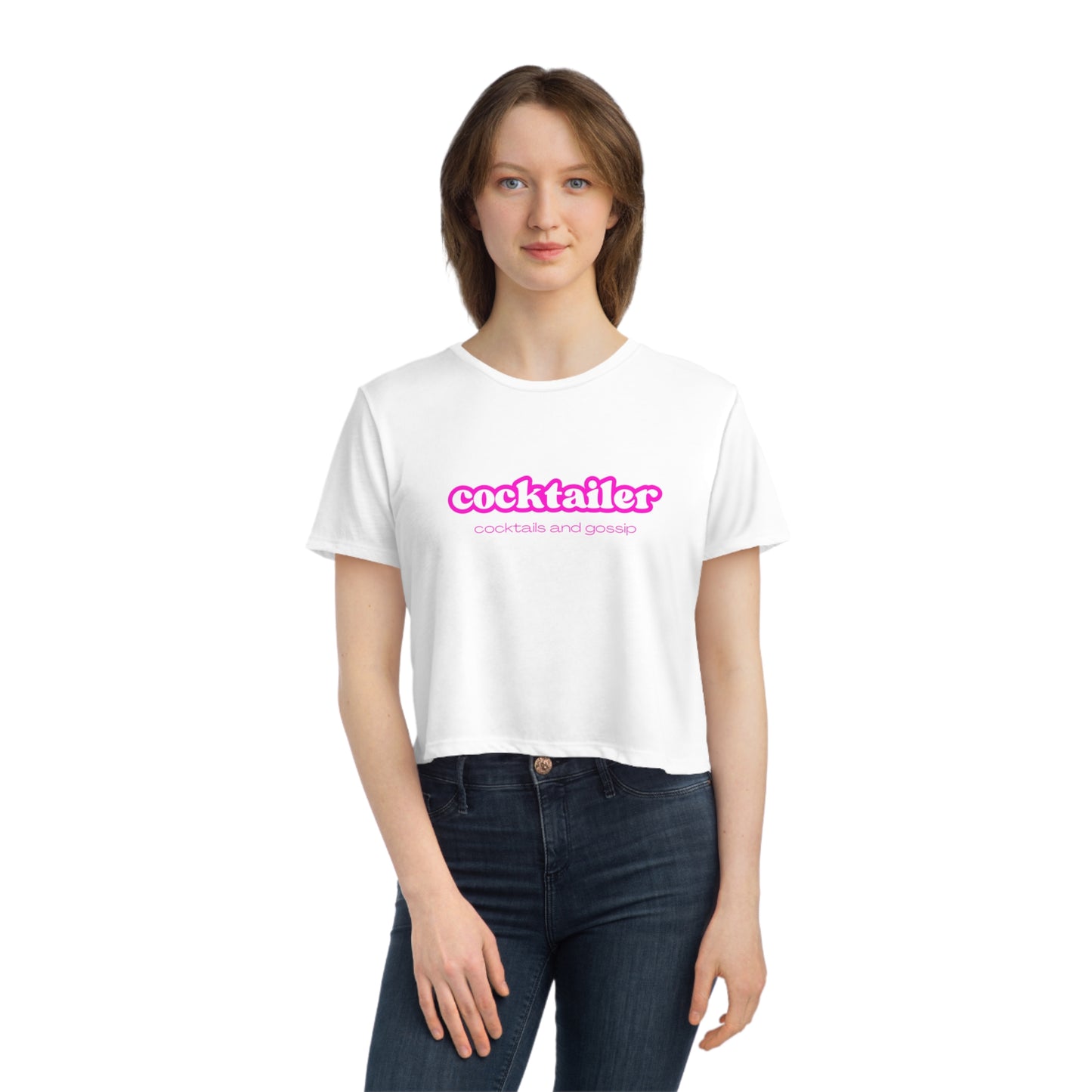 Flowy Cropped T | Cocktailer | Retro
