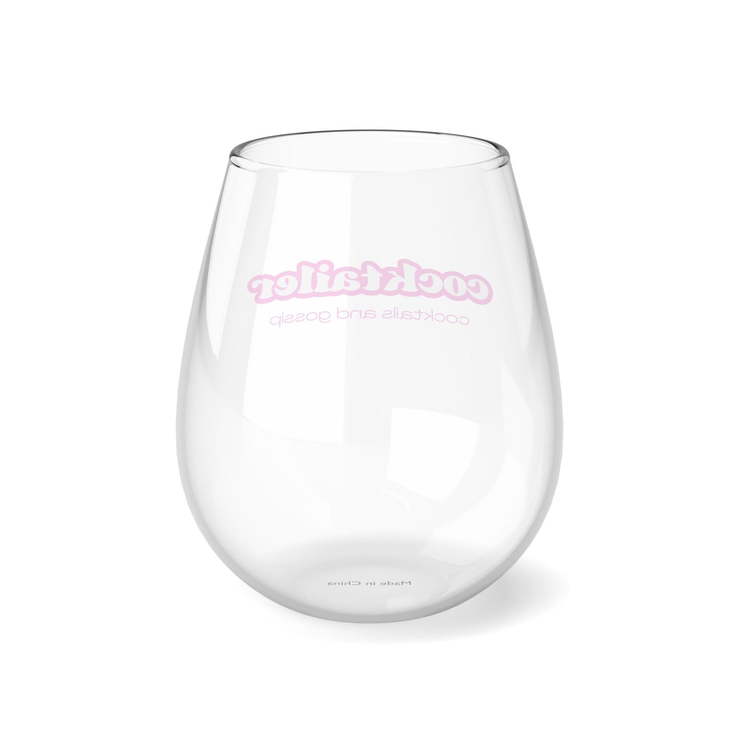 Stemless Wine Glass | Cocktailer | Retro