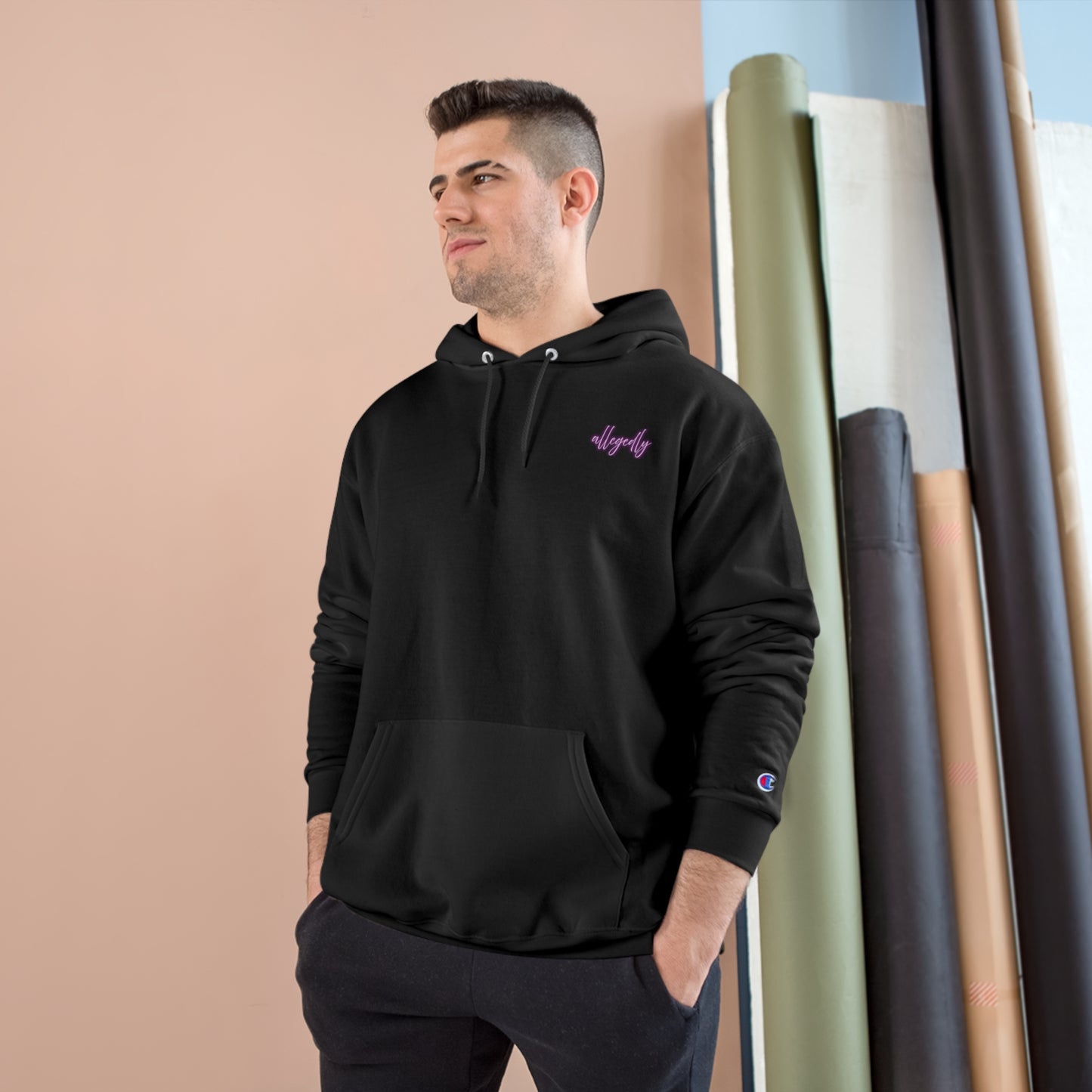 Neon Allegedly Champion Hoodie
