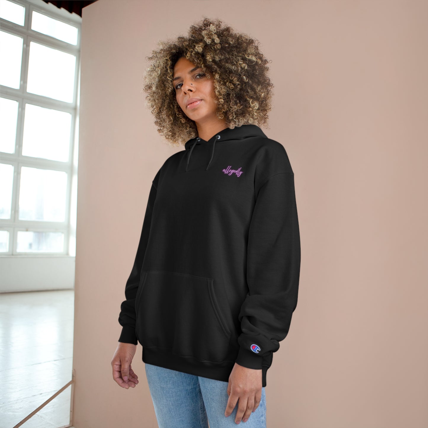 Neon Allegedly Champion Hoodie