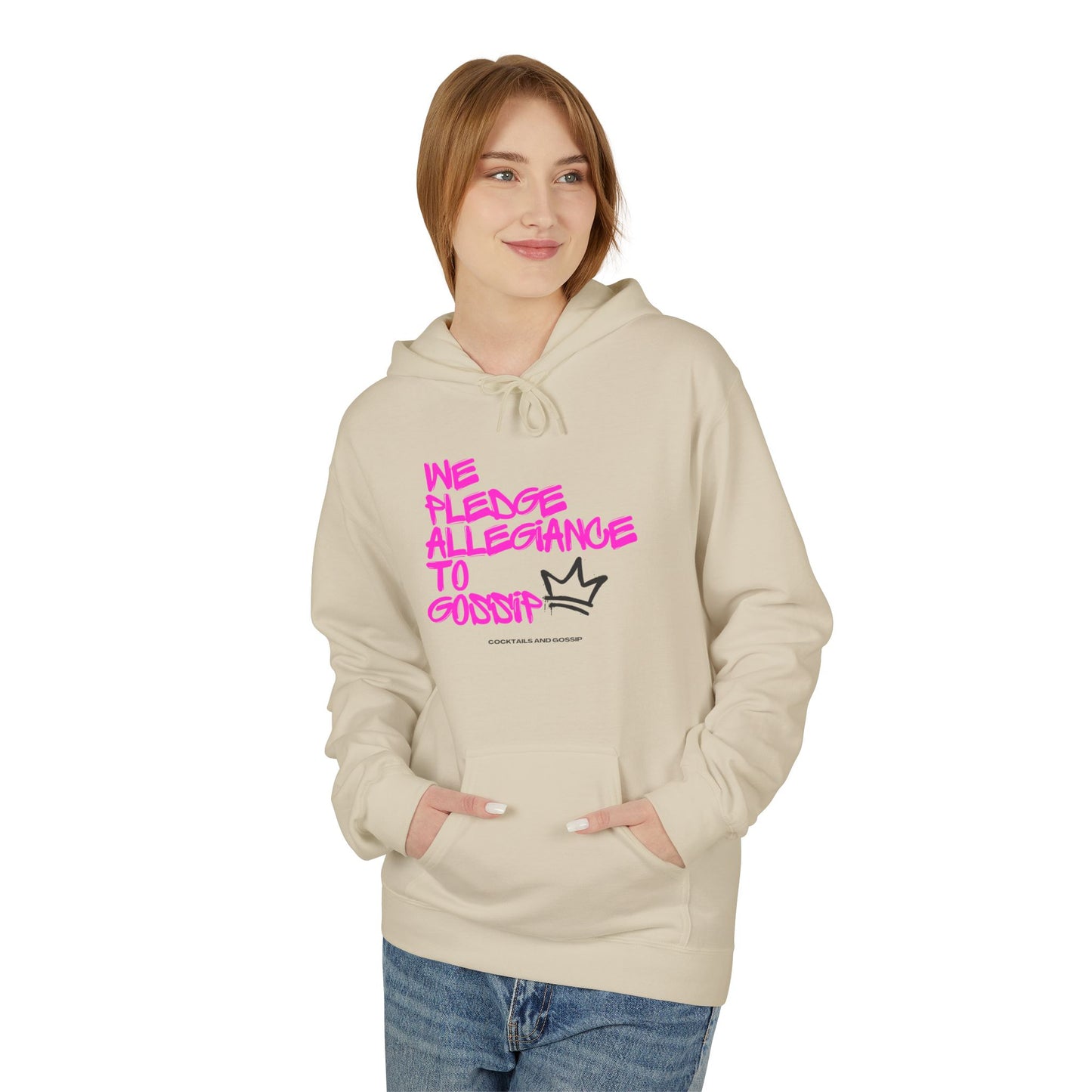 Premium Unisex Hoodie | We Pledge Allegiance to Gossip | Graffiti