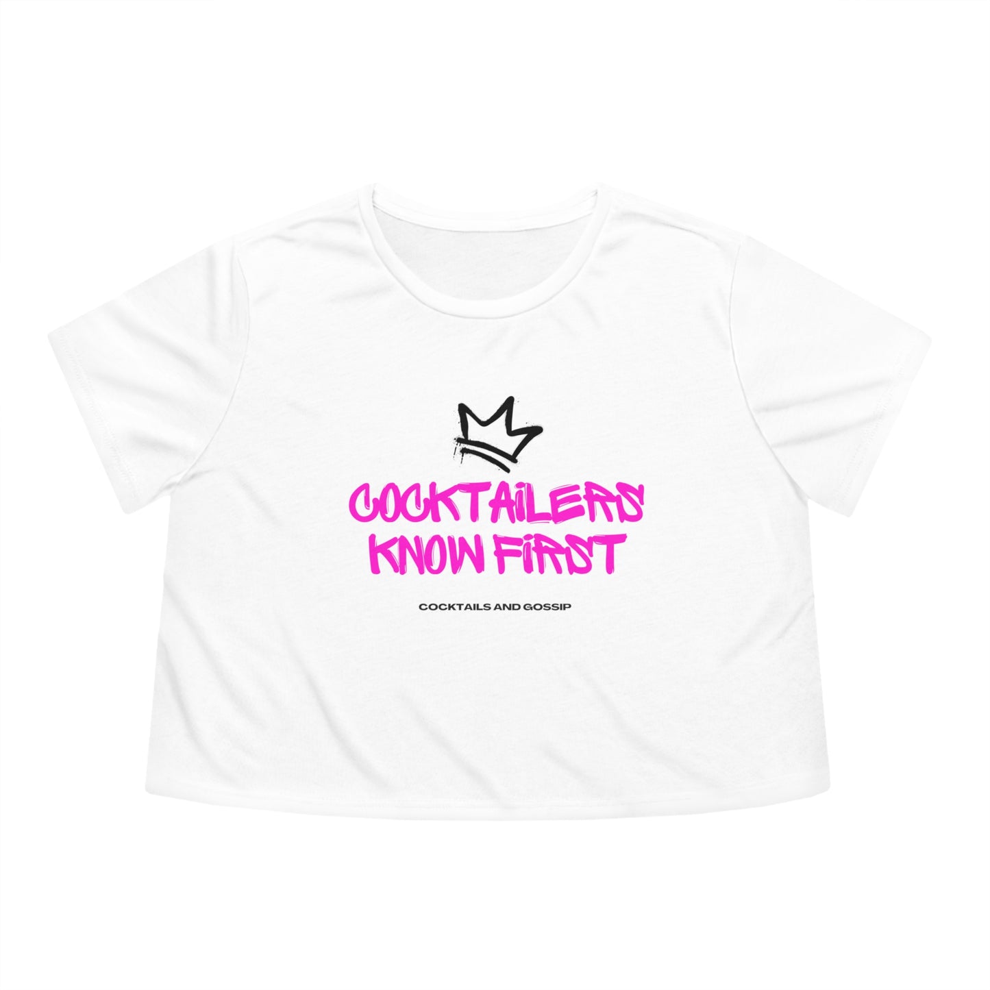 Flowy Cropped T | Cocktailers Know First | Graffiti