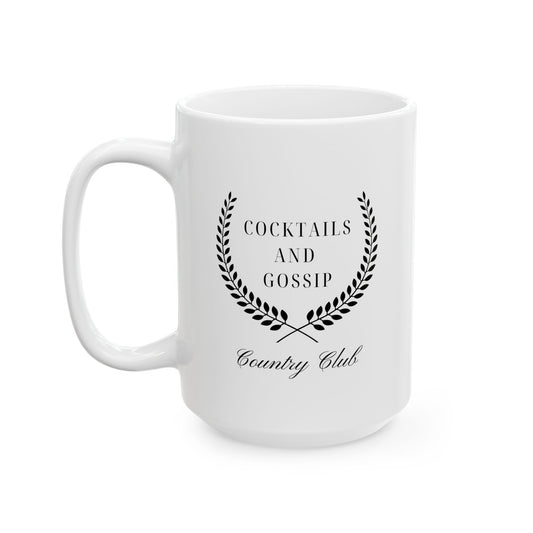 15oz Ceramic Mug | Old Money Aesthetic | C&G Country Club