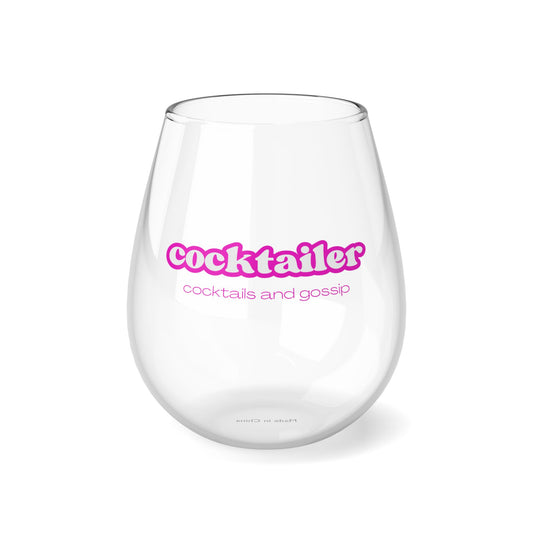 Stemless Wine Glass | Cocktailer | Retro